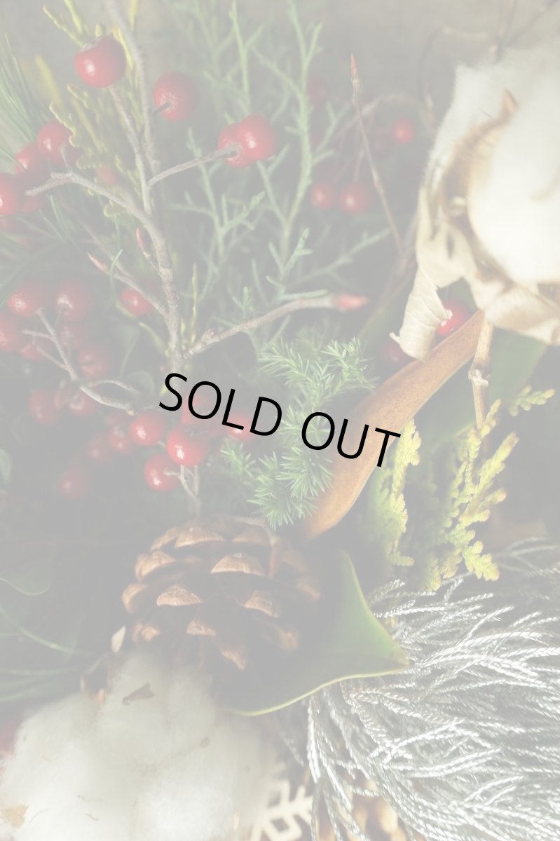 画像4: 店長が作ったクリスマスとお正月兼用のリースno.3 (4)