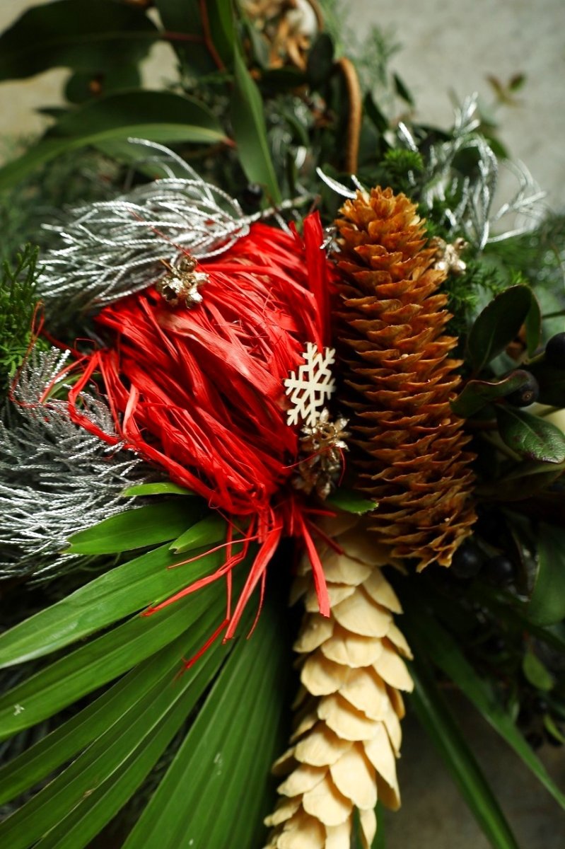 画像3: 店長が作ったクリスマスとお正月兼用のリースno.6 (3)