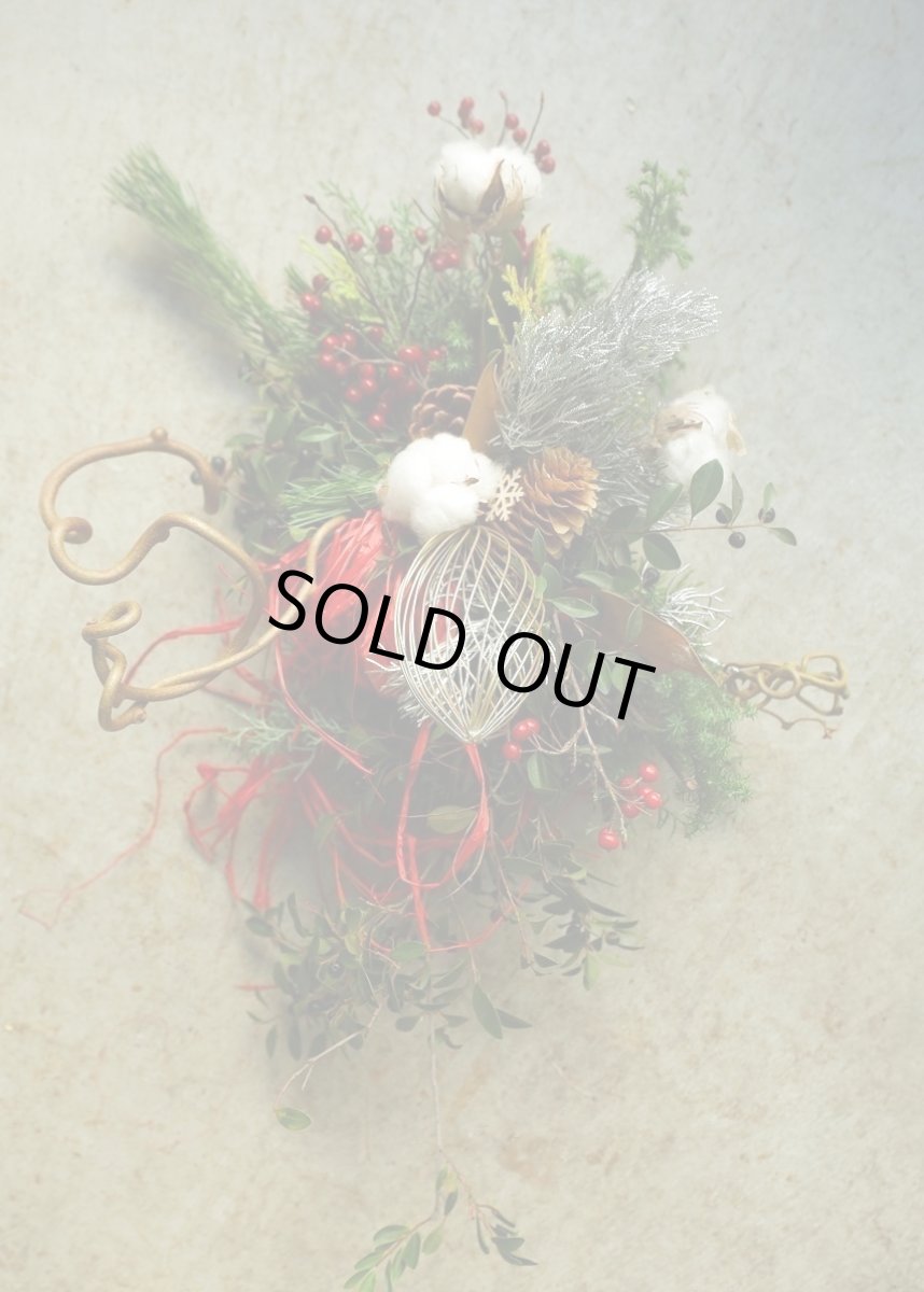 画像1: 店長が作ったクリスマスとお正月兼用のリースno.3 (1)