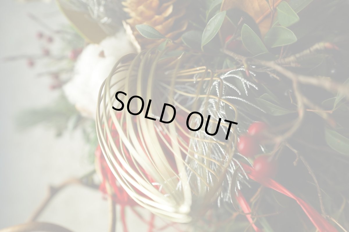 画像3: 店長が作ったクリスマスとお正月兼用のリースno.3 (3)