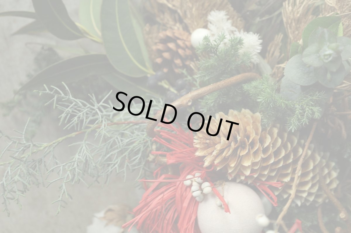 画像3: 店長が作ったクリスマスとお正月兼用のリース「しめ縄入りver.」2 (3)