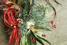 画像2: 店長が作ったクリスマスとお正月兼用のリース「しめ縄入りver.」 (2)