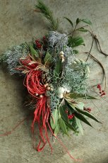 画像1: 店長が作ったクリスマスとお正月兼用のリース「しめ縄入りver.」 (1)