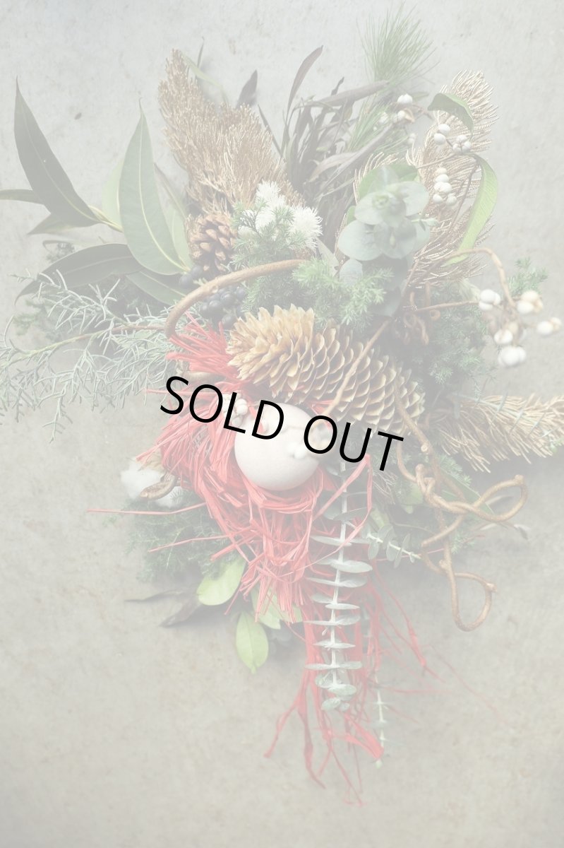 画像1: 店長が作ったクリスマスとお正月兼用のリース「しめ縄入りver.」2 (1)