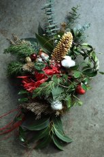 画像1: 店長が作ったクリスマスとお正月兼用のリース「しめ縄入りver.」3 (1)