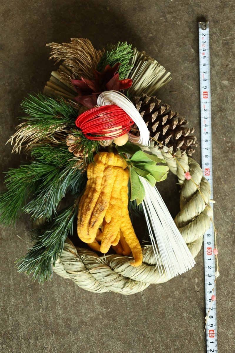 画像4: 【一点もの】しめ飾りno.7 (4)