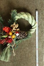 画像3: 【一点もの】しめ飾りno.6 (3)