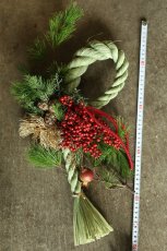 画像3: 【一点もの】しめ飾りno.4 (3)