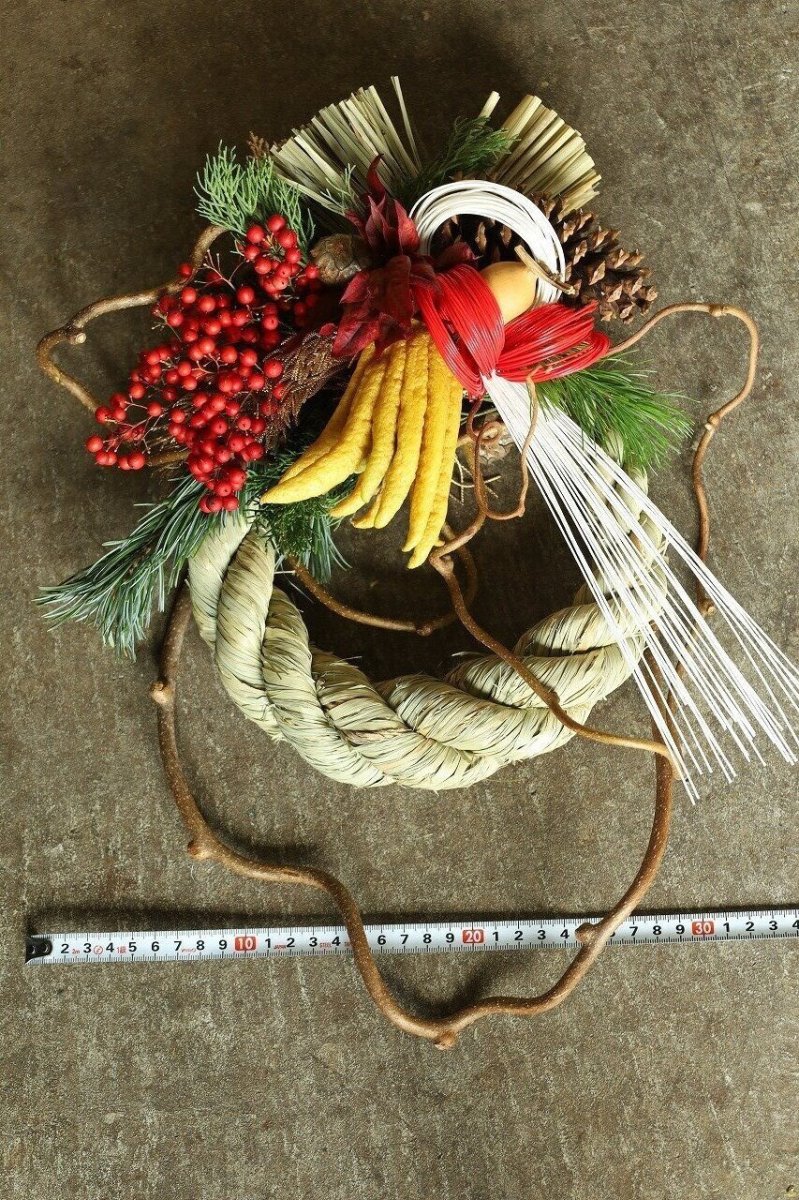 画像4: 【一点もの】しめ飾りno.5 (4)