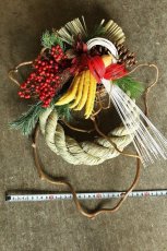 画像4: 【一点もの】しめ飾りno.5 (4)