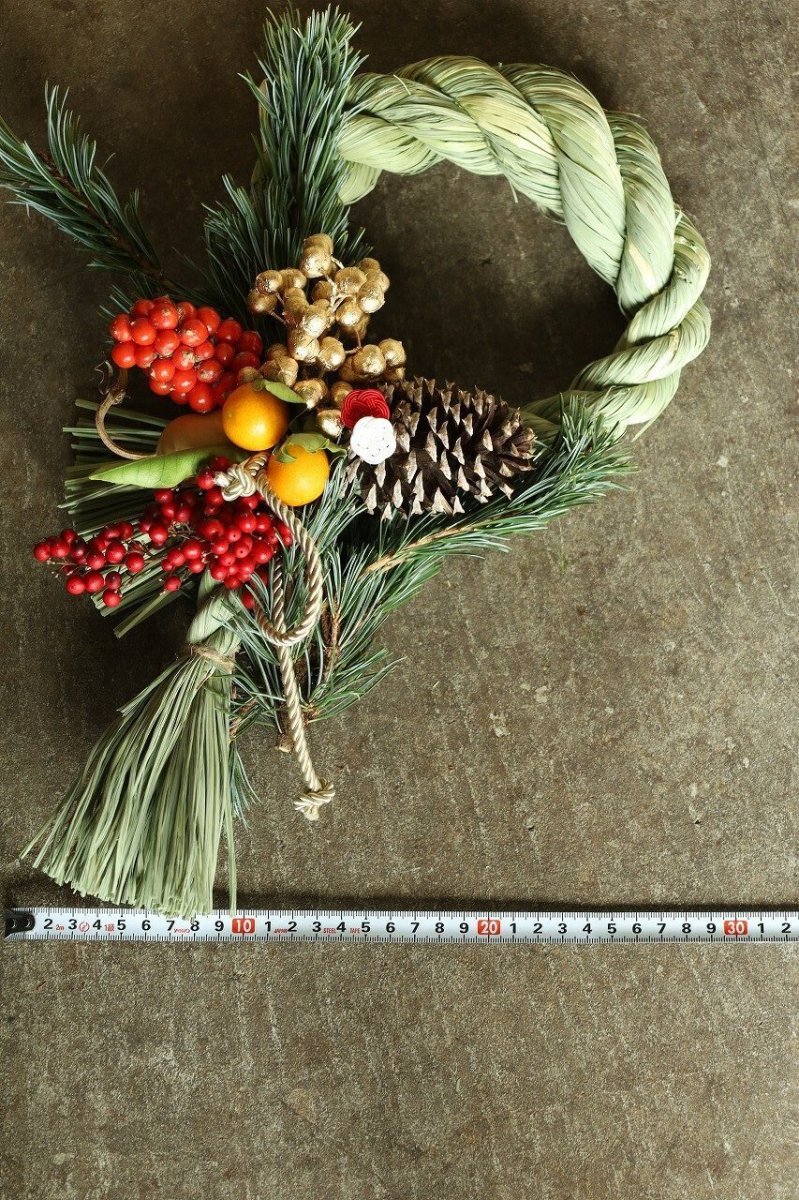 画像4: 【一点もの】しめ飾りno.6 (4)