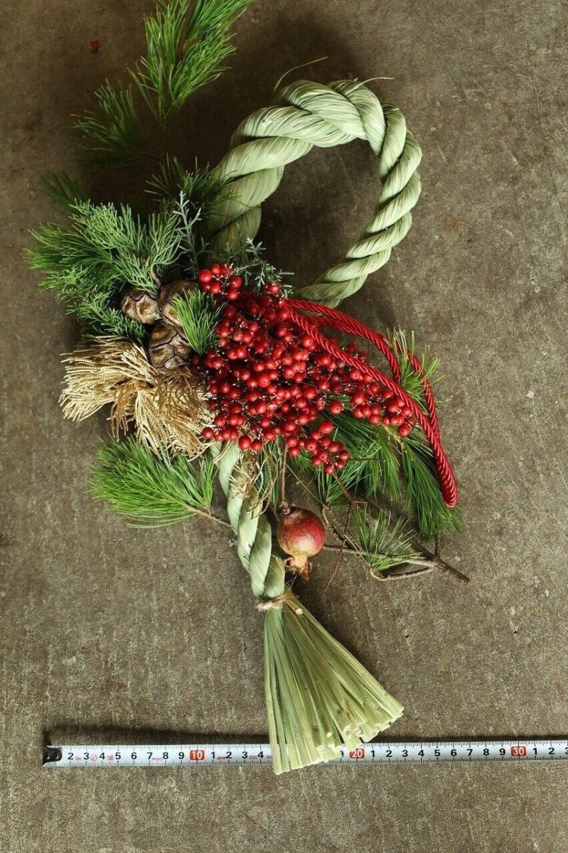 画像4: 【一点もの】しめ飾りno.4 (4)