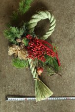 画像4: 【一点もの】しめ飾りno.4 (4)