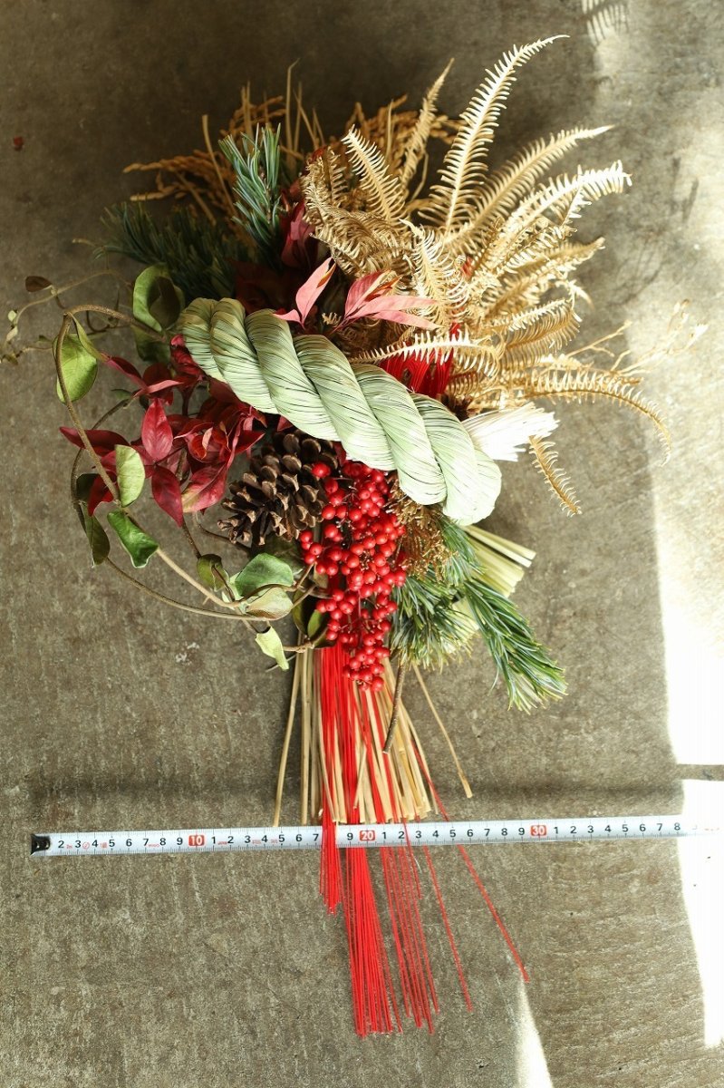 画像5: 【一点もの】しめ飾りno.8 (5)