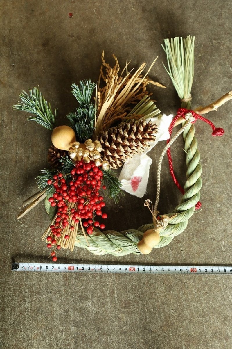 画像5: 【一点もの】しめ飾りno.3 (5)