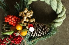 画像2: 【一点もの】しめ飾りno.6 (2)