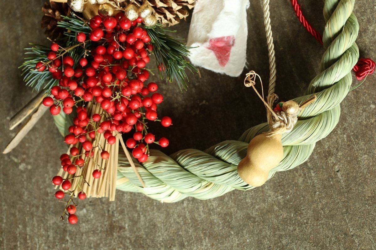 画像3: 【一点もの】しめ飾りno.3 (3)