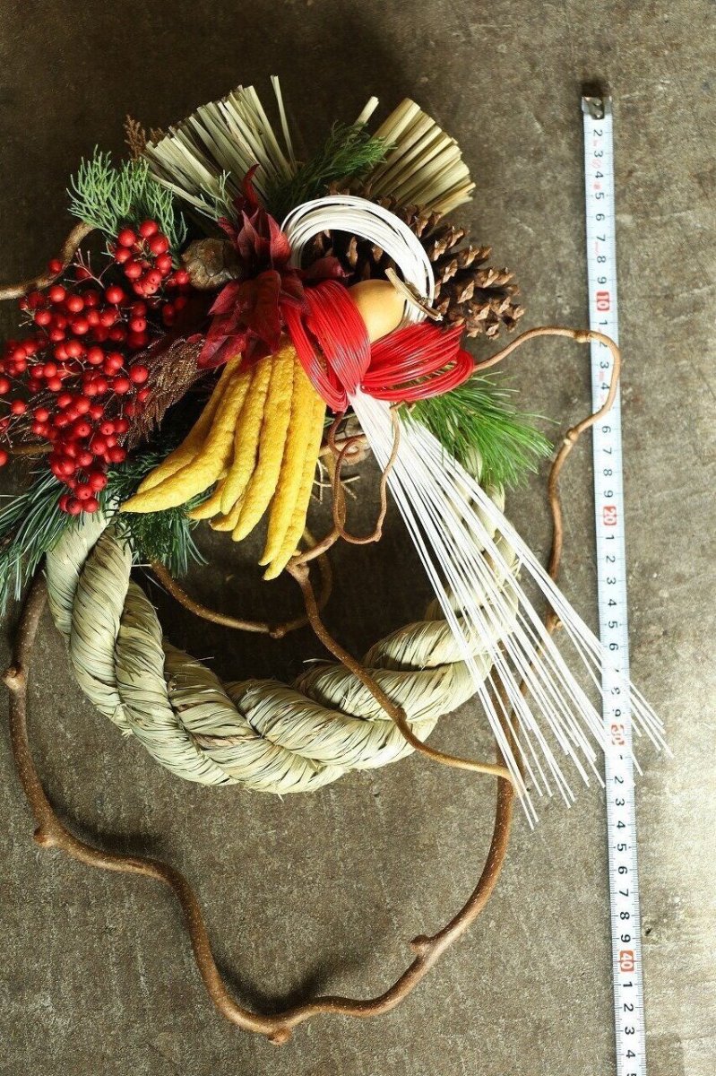 画像3: 【一点もの】しめ飾りno.5 (3)