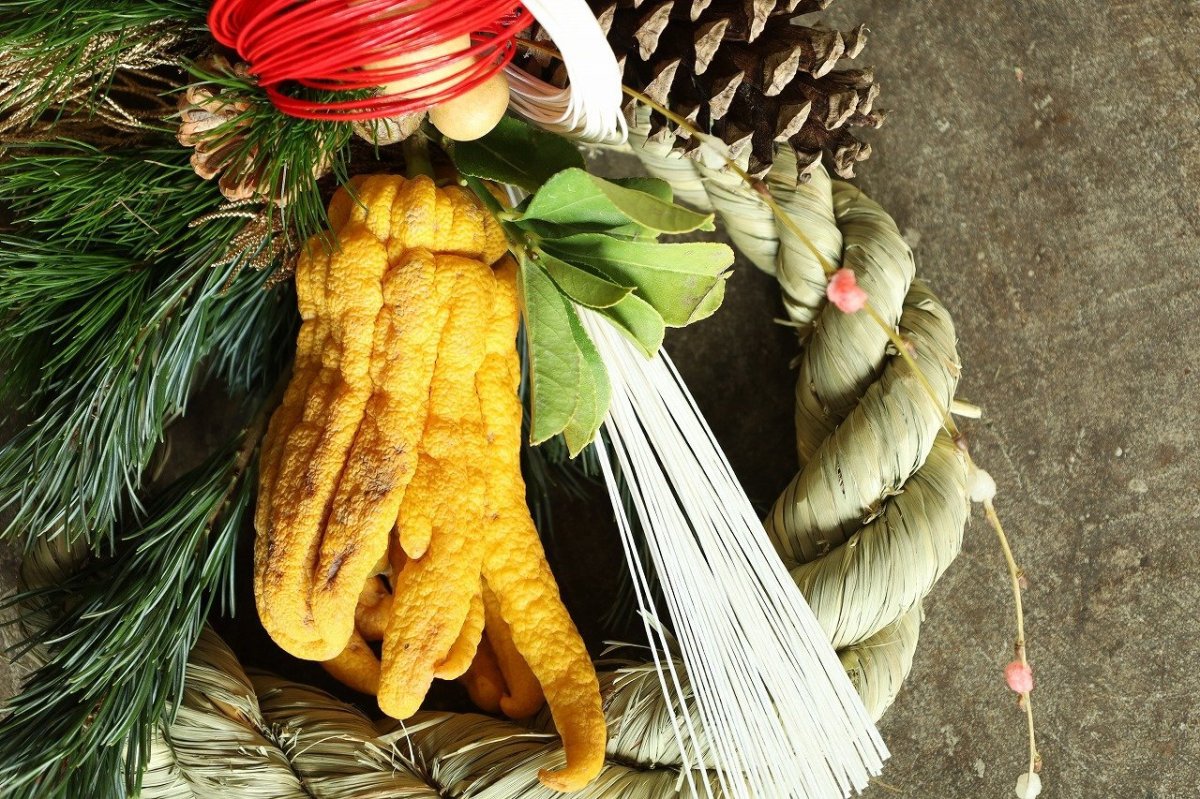 画像3: 【一点もの】しめ飾りno.7 (3)