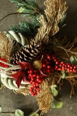 画像2: 【一点もの】しめ飾りno.1 (2)