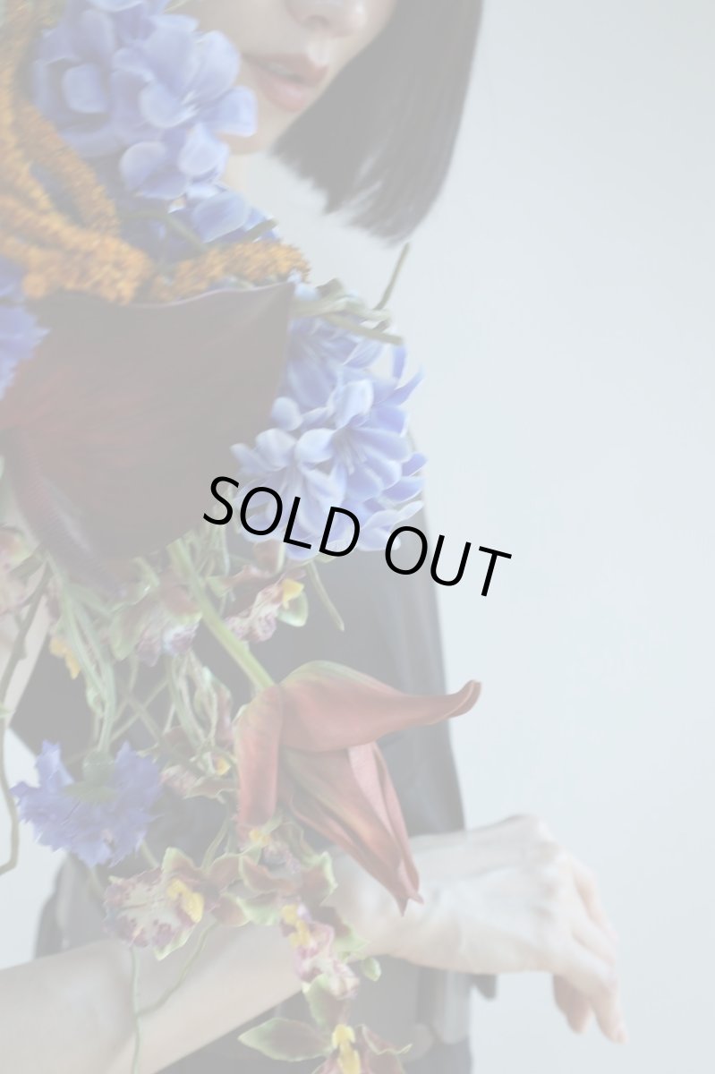 画像5: モード花嫁のためのカラーブーケ｜ワイン×コバルト×スモーキーピンク　a5 (5)