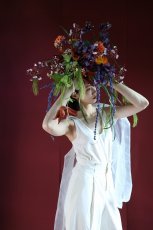 画像3: 和装にも映える｜紫×橙×深紅の個性派カラーブーケa12 (3)