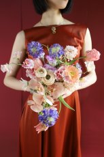 画像2: ピーチ×ライラックのカラーブーケa9 (2)