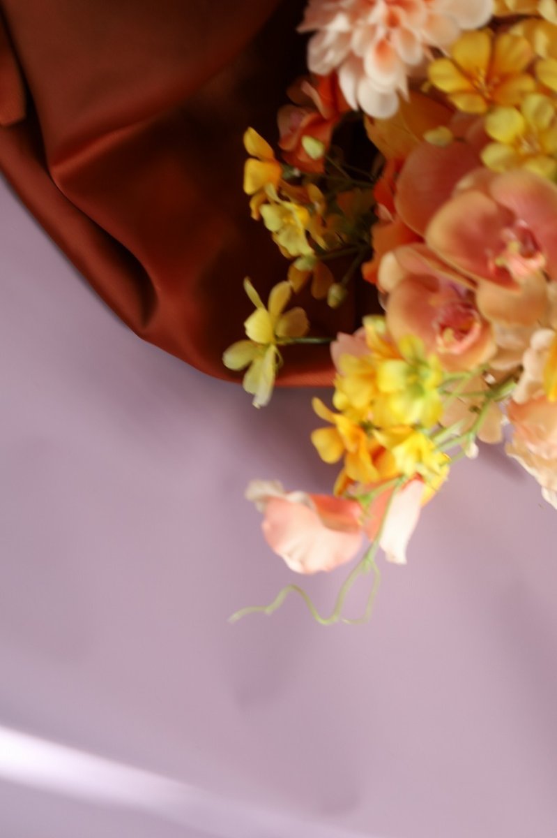 画像3: 陽だまりカラーのウェディングブーケ｜オレンジ×イエローb13 (3)