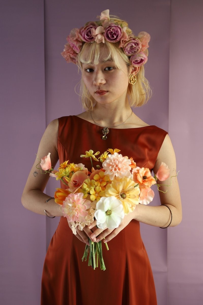 画像5: 陽だまりカラーのウェディングブーケ｜オレンジ×イエローb13 (5)