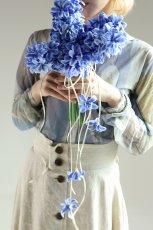 画像5: ブルーヒヤシンスのクラッチブーケ｜流れるリボンが揺れるアーティフィシャルフラワーb7 (5)