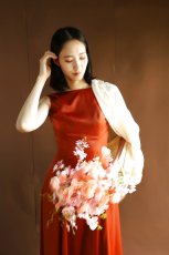 画像3: スイトピーと胡蝶蘭のコーラルピンクニュアンスブーケ・51 (3)
