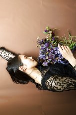 画像6: ブーゲンビリアとクレマチスのディープパープルモダンブーケ・55 (6)