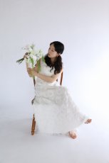 画像4: 白百合のシャワーグリーンブーケ・64 (4)