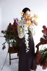 画像3: 白藤とアプリコットオレンジのブーケ・70 (3)